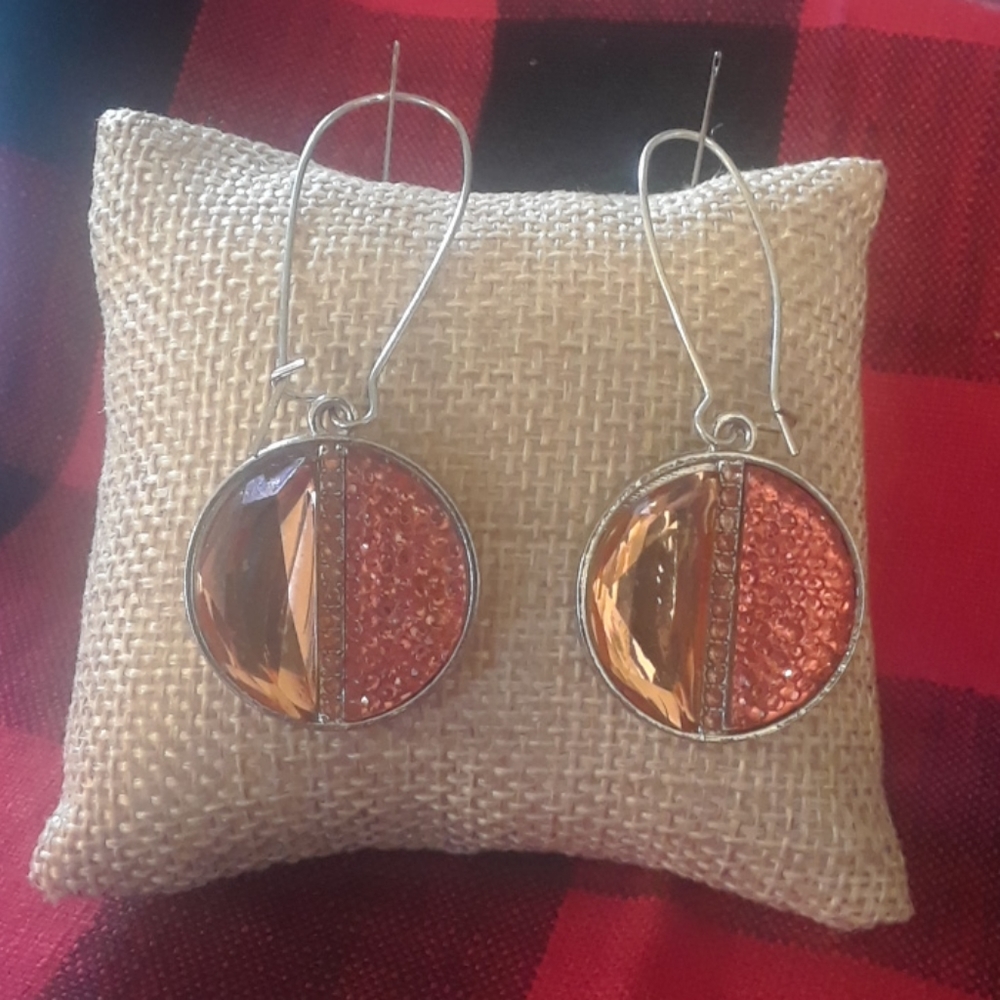 Gorgeous Champagne dangle earrings